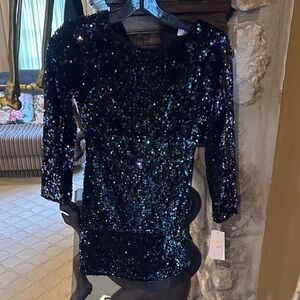 Black Sequin Dress brand new kids size 8 GB girls
